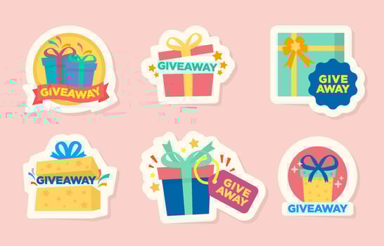 Giveaway Box Collection vector
