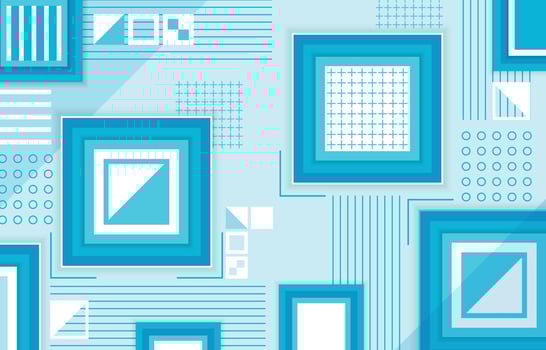 Minimalist Square Abstract Blue Background vector