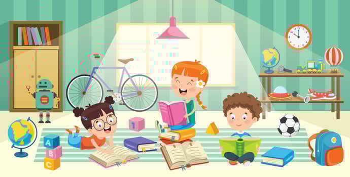 Education Of Little Preschool Children vector