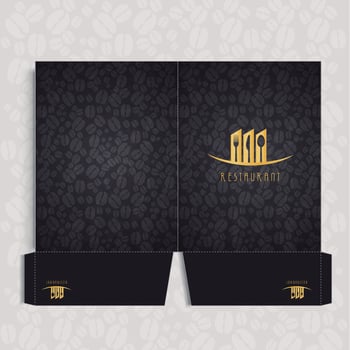 Restaurant Folder Corporate identity vector
