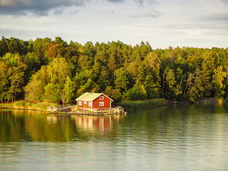 Summer residence on an island in the Turku Archipelago Finland photo