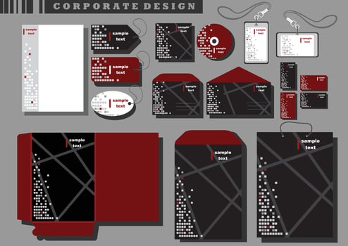 Corporate Business Kit design vector