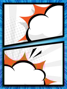 abstract comic book pop art speech bubble vector