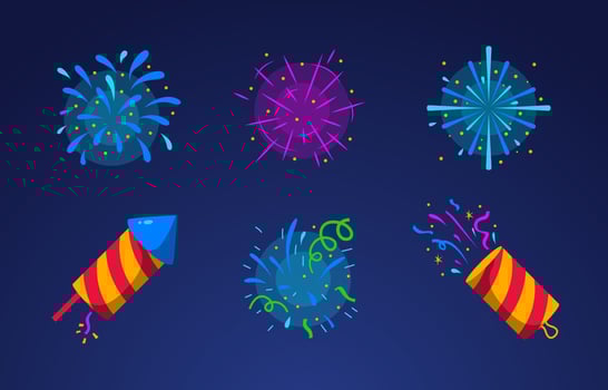 Firework Element Collection vector