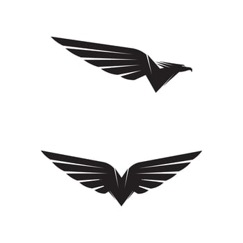 Falcon Wings Logo Template vector icon logo design app