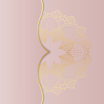 decorative mandala invitation background vector