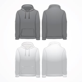 Hoddie Mockup Concept vector