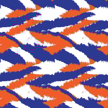 Orange Brush Stroke Fur Seamless Pattern vector