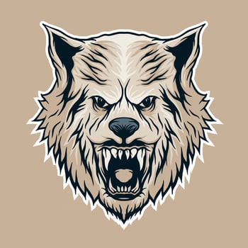 Wolf head vector illistration