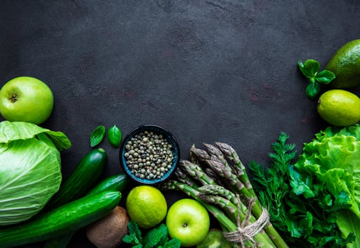 Healthy vegetarian food concept background photo