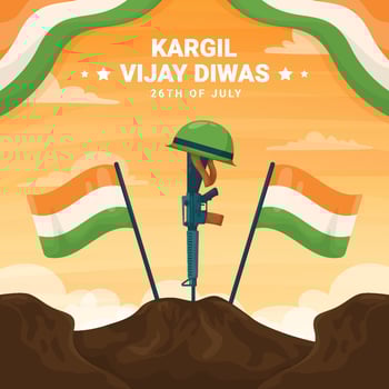 Kargil Vijay Diwas India vector