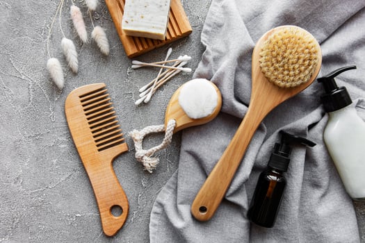 Zero waste natural cosmetics products photo