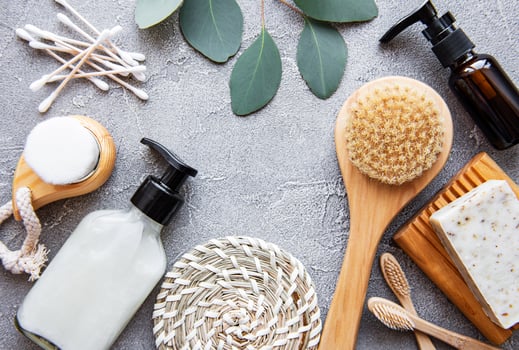 Zero waste natural cosmetics products photo