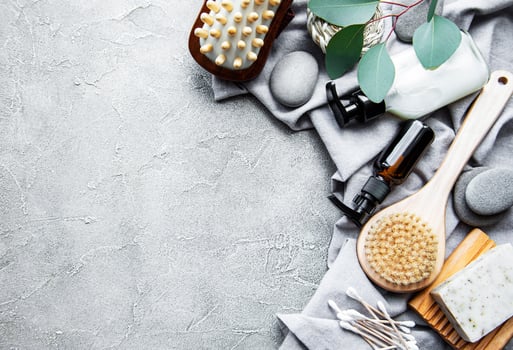 Zero waste natural cosmetics products photo