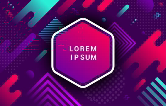 Abstract Geometric Shapes Gradient Background vector