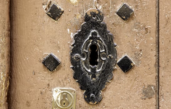Old rusty lock photo