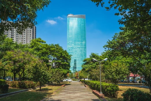Calligraphy Greenway, a linear park located in Taichung, Taiwan photo
