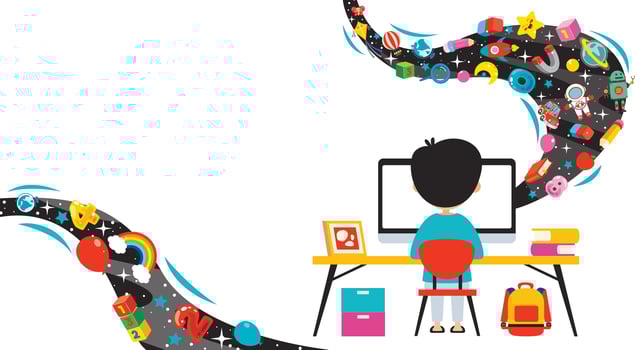 Concept Of Computer Technology For Education And Business vector