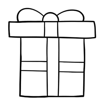 Cartoon Vector Illustration of Gift Box