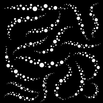 Set of flat white isolated abstract meteorites vector