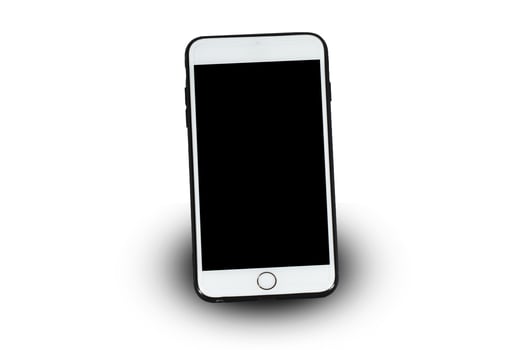 Mobile smart phone on white background photo