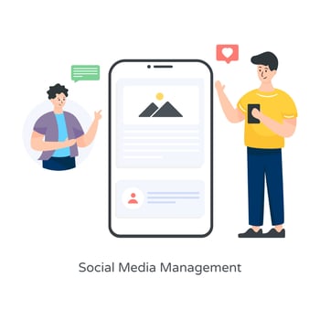 Social Media Management vector