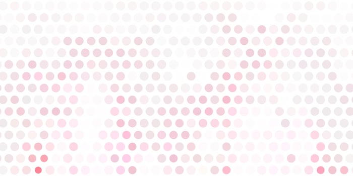 Light red vector template with circles.