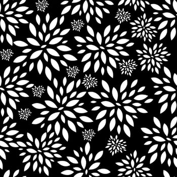 Floral Seamless Pattern Background for Wedding and Birthday. Vector Illustration