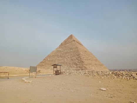 A view of the the Great Pyramid at Giza, Egypt photo