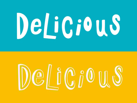 Delicious food logo vector. vector