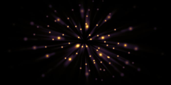 Fast moving light trails zoom Explosion of light 3d illustration photo