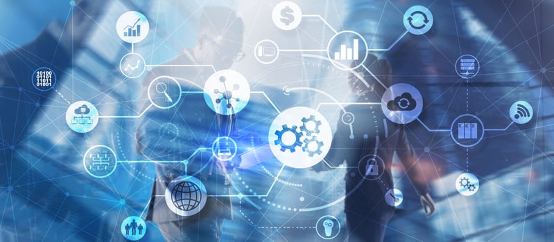 Automation Process 2021. System Business concept. photo