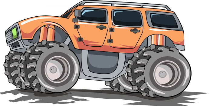 monster truck off road illustration vector