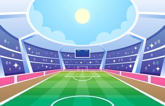 Football Field Stadium Background vector