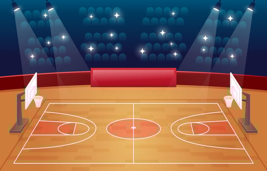 Basketball Stadium Background vector