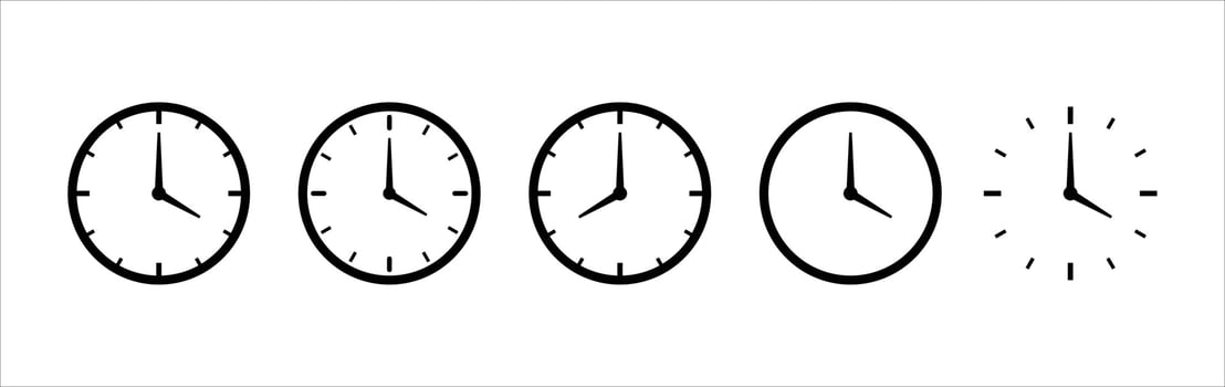 clock logo icon, clock vector