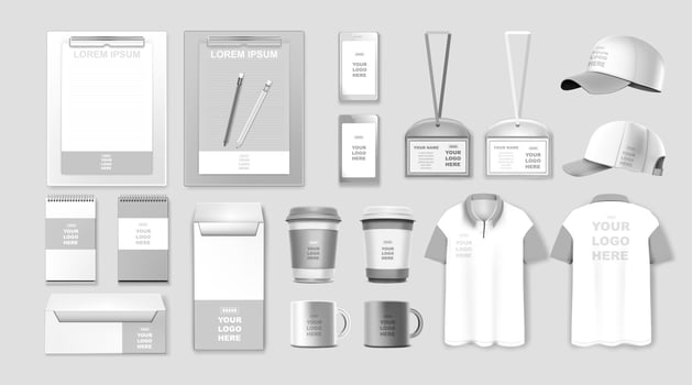 Corporate identity template set. Branding design. Business stationery mockups. vector