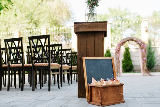 wedding ceremony area photo