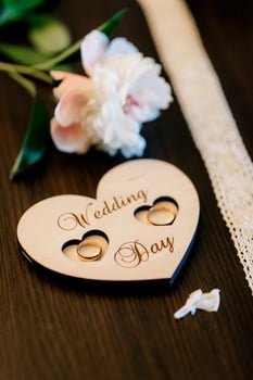 gold wedding rings photo