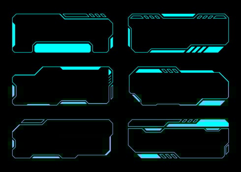 Abstract frame set technology future Interface Hud . vector