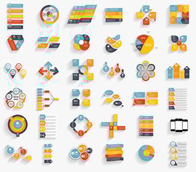 Collection of Infographic Templates for Business Vector Illustration
