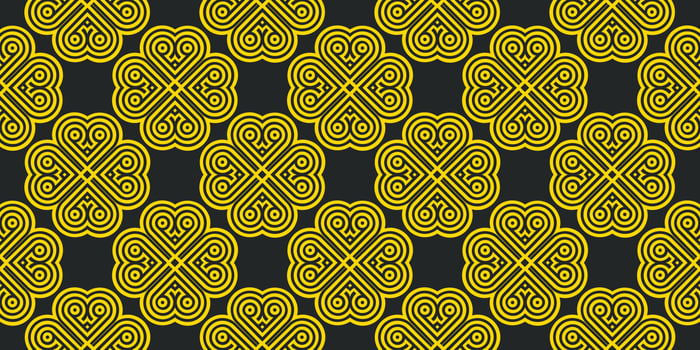 Abstract style retro pattern golden color Vector illustration