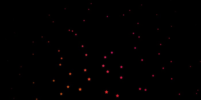 Dark Pink, Red vector template with neon stars.