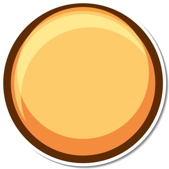 Sticker circle shape on white background vector