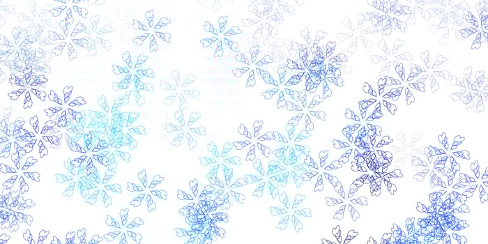 Light blue vector abstract template with leaves.