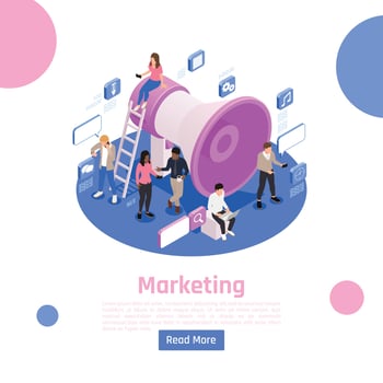 Business People Page Design Vector Illustration