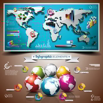 Info graphic elements vector