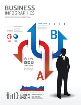 Business infographic vector