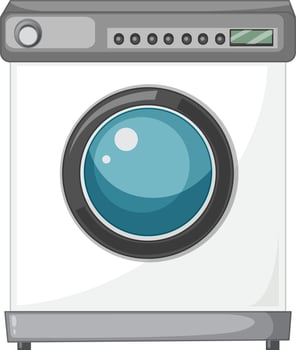 A washing machine isolated on white background vector