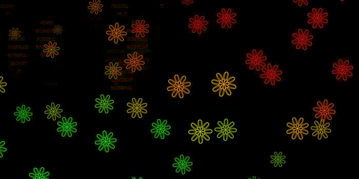 Dark Green, Red vector template with abstract forms.
